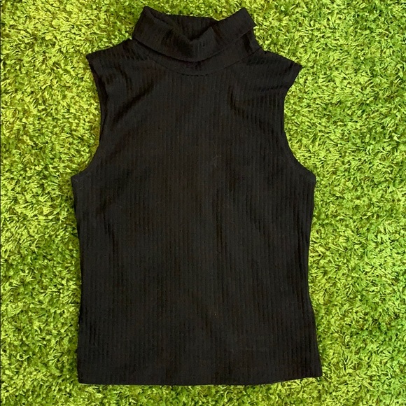 Forever 2 Cropped Sleeveless Turtleneck 